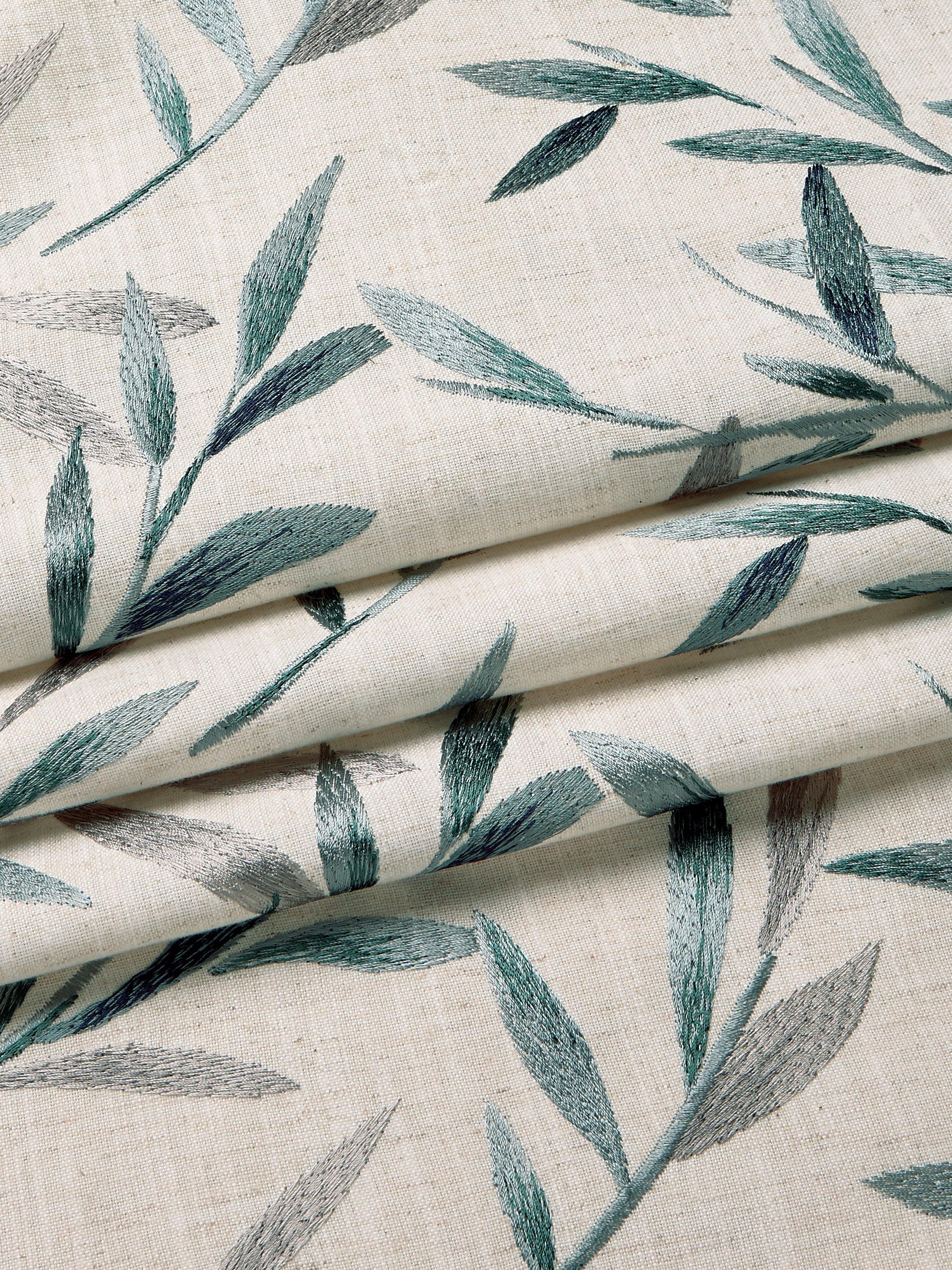 John Lewis leaf embroidery furnishing fabric, UK version