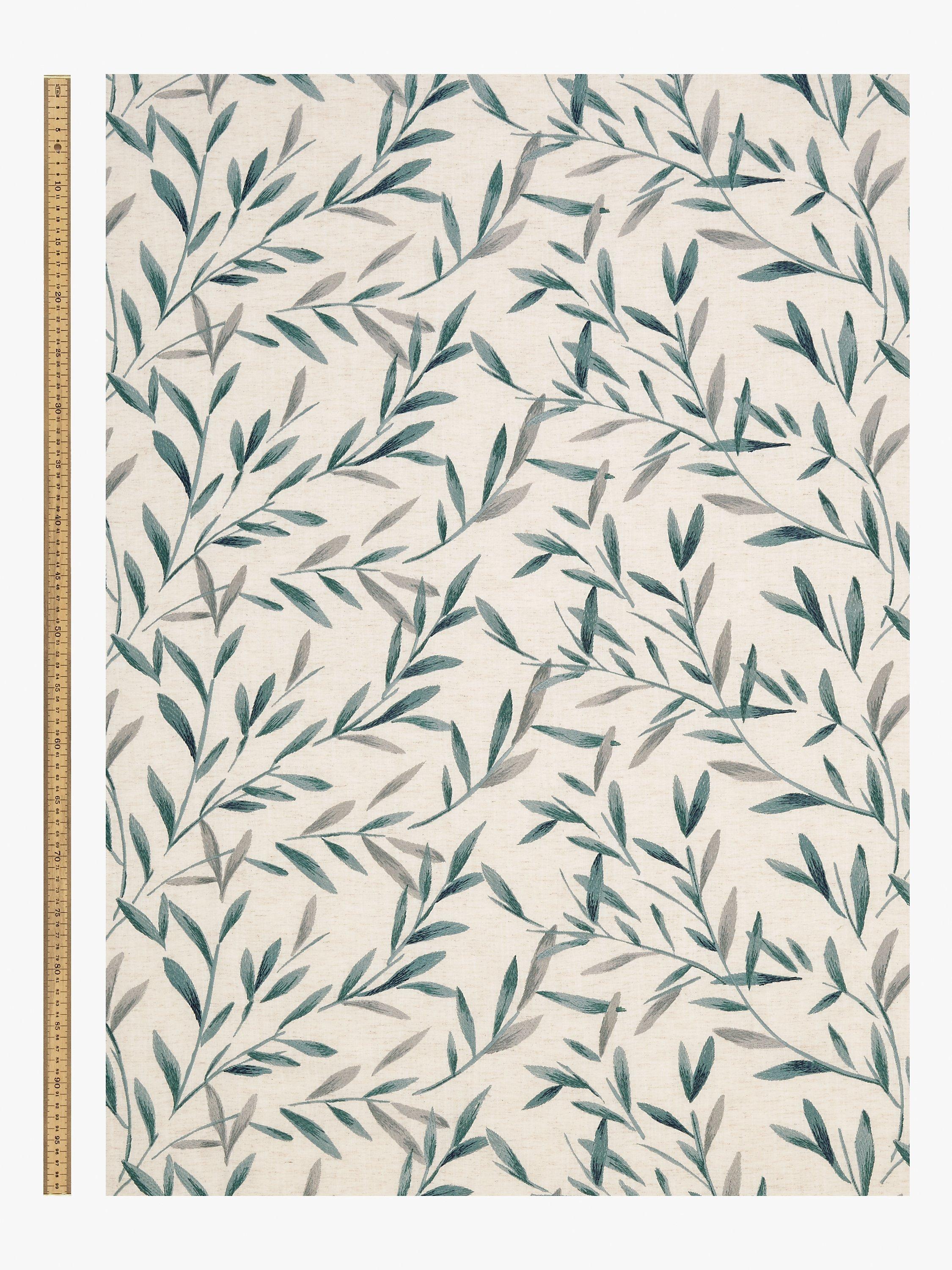 John Lewis leaf embroidery furnishing fabric, UK version