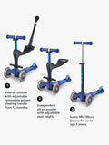 Micro Scooters Mini 3-in-1 Deluxe ride on scooter (British brand)