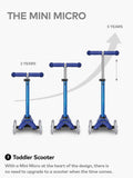Micro Scooters Mini 3-in-1 Deluxe ride on scooter (British brand)