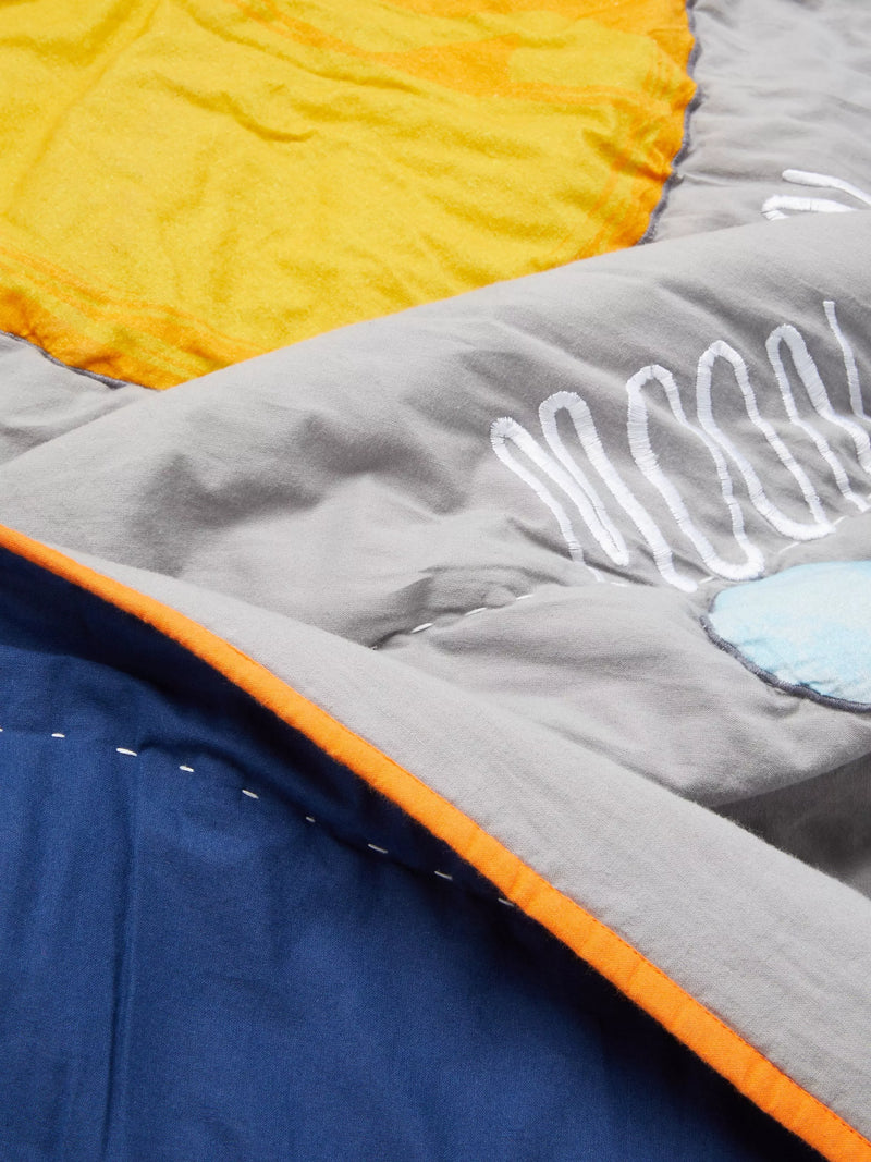 John Lewis Outer Space quilted bedspread king size (British brand)