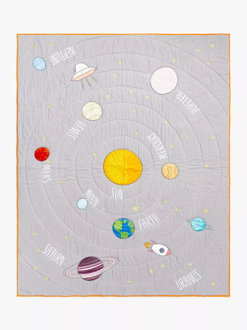 John Lewis Outer Space quilted bedspread king size (British brand)