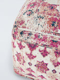 John Lewis medallion pouffe multi cotton footstool (British brand)
