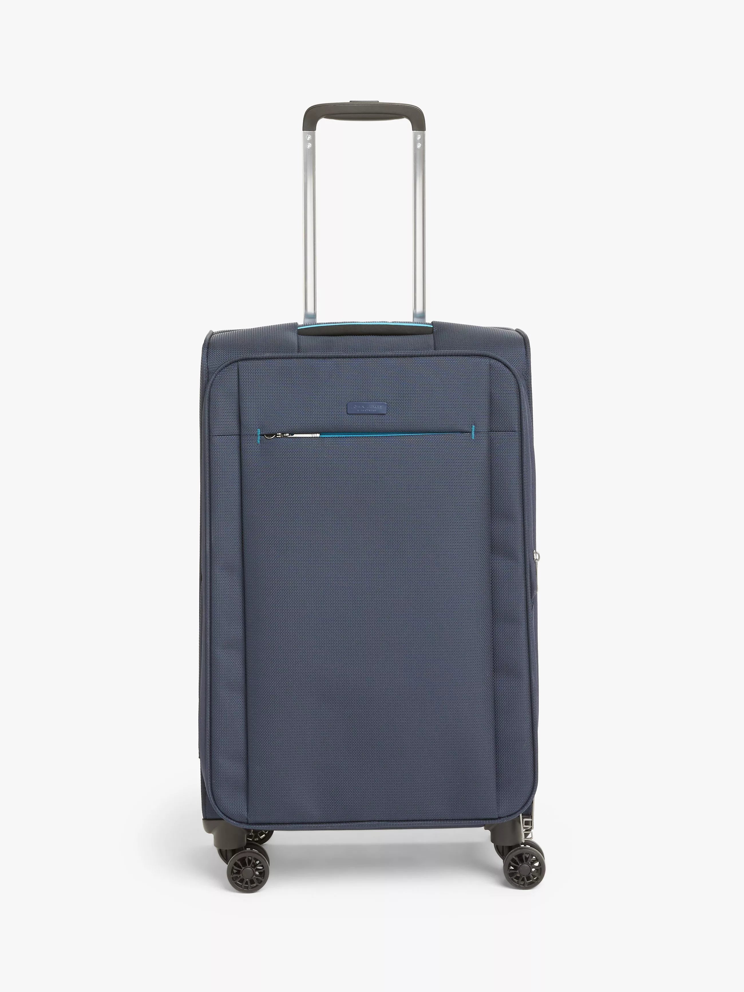 John Lewis Vienna 4-Wheel 66cm Lightweight Medium Suitcase, Navy