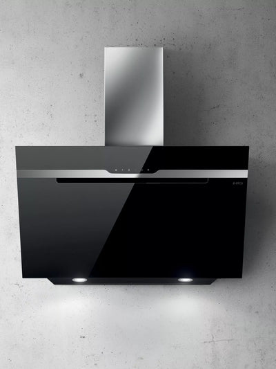 John Lewis Elica Majestic No Drip 90cm Duct-out / Re-circulating Wall-Mounted Chimney Cooker Hood, Black & Stainless Steel- Buy online at McGrocer