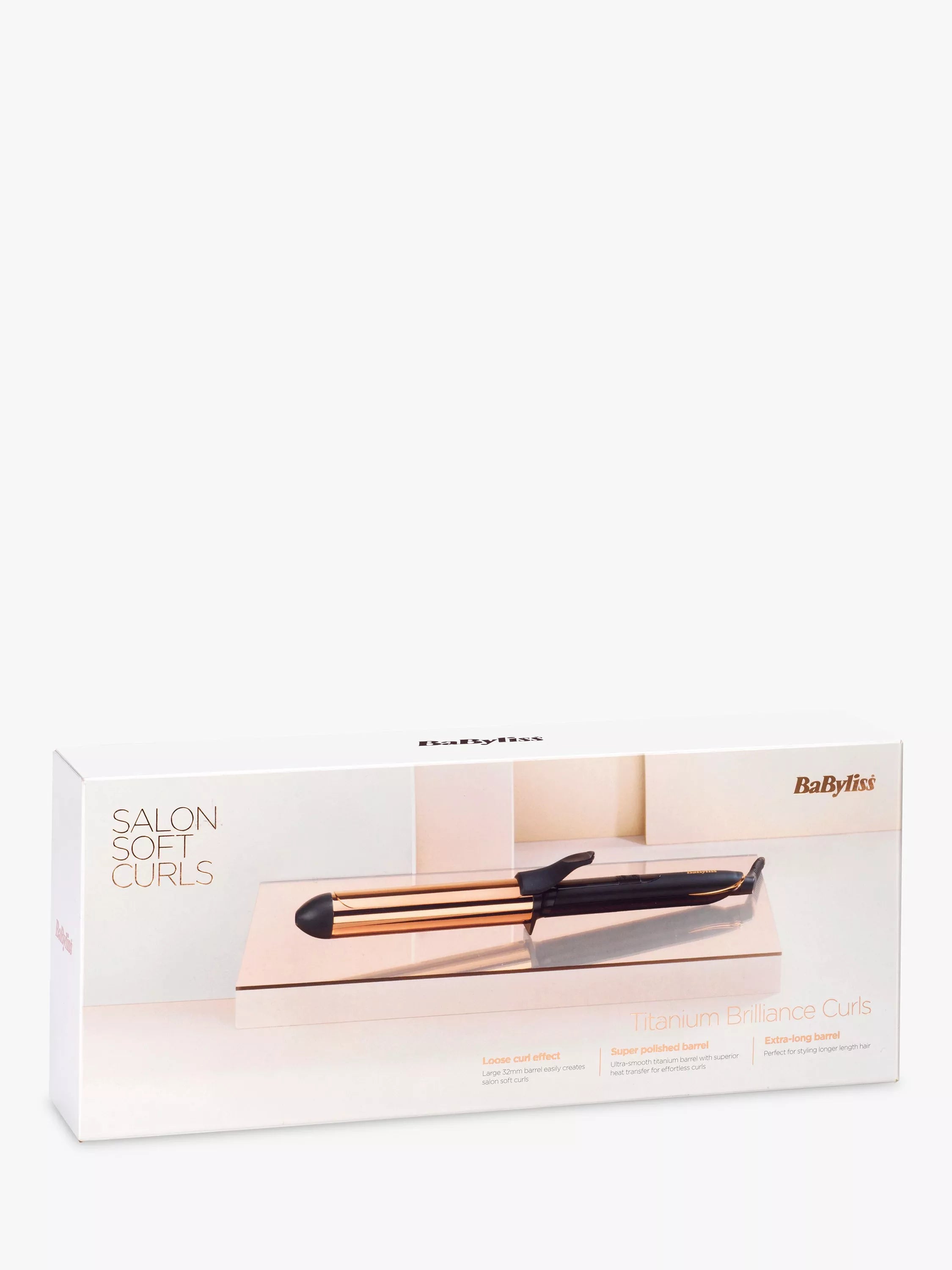 BaByliss hair curler Titanium Brilliance 32mm black - British product