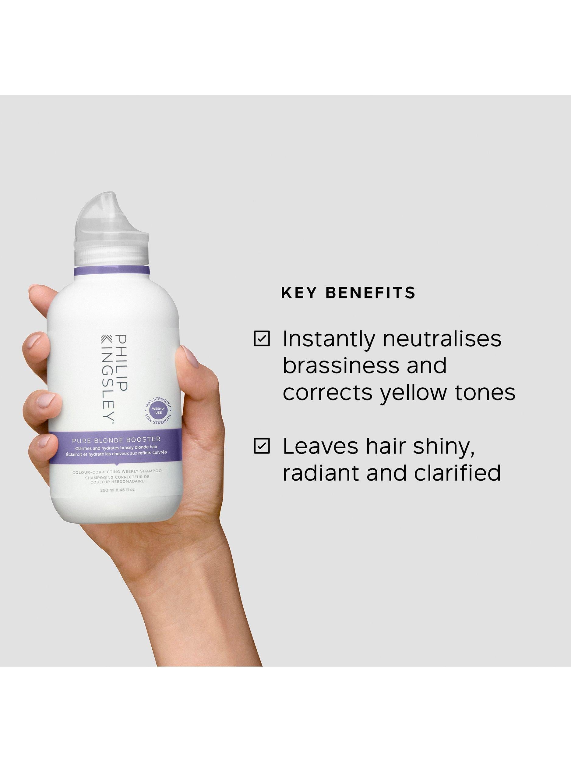 Philip Kingsley Pure Blonde Booster Shampoo 250ml, imported from the UK