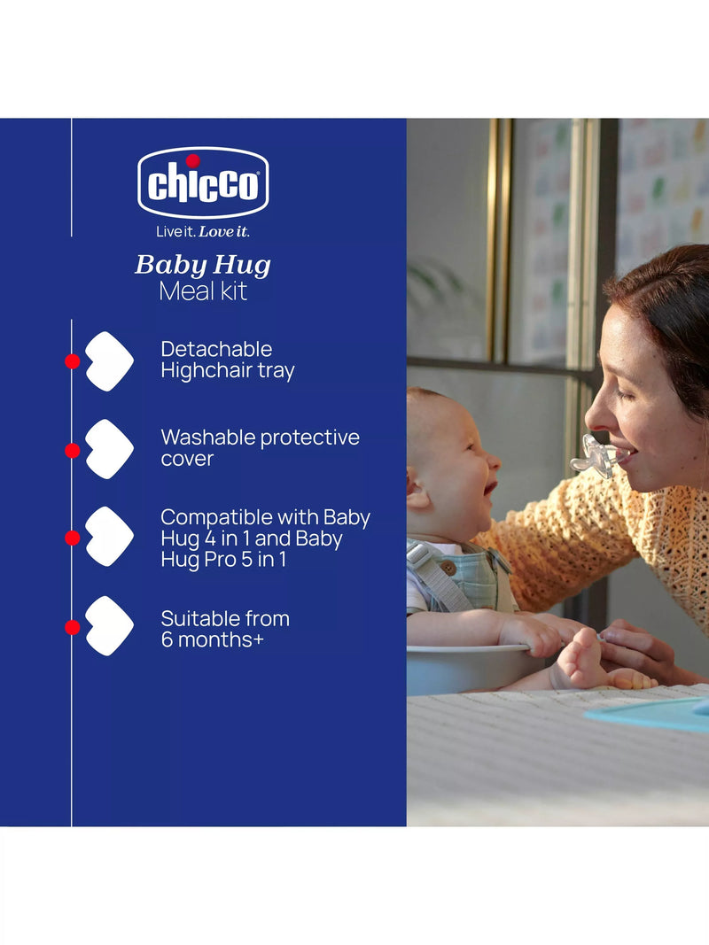 Chicco Baby Hug Meal Kit Grey White baby feeding accessory, imported from the UK