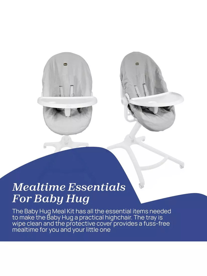 Chicco Baby Hug Meal Kit Grey White baby feeding accessory, imported from the UK