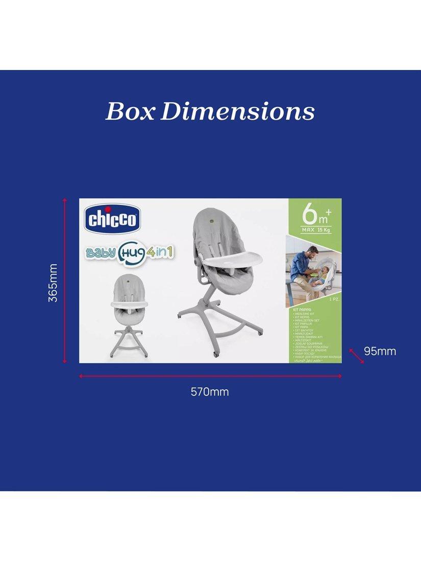 Chicco Baby Hug Meal Kit Grey White baby feeding accessory, imported from the UK