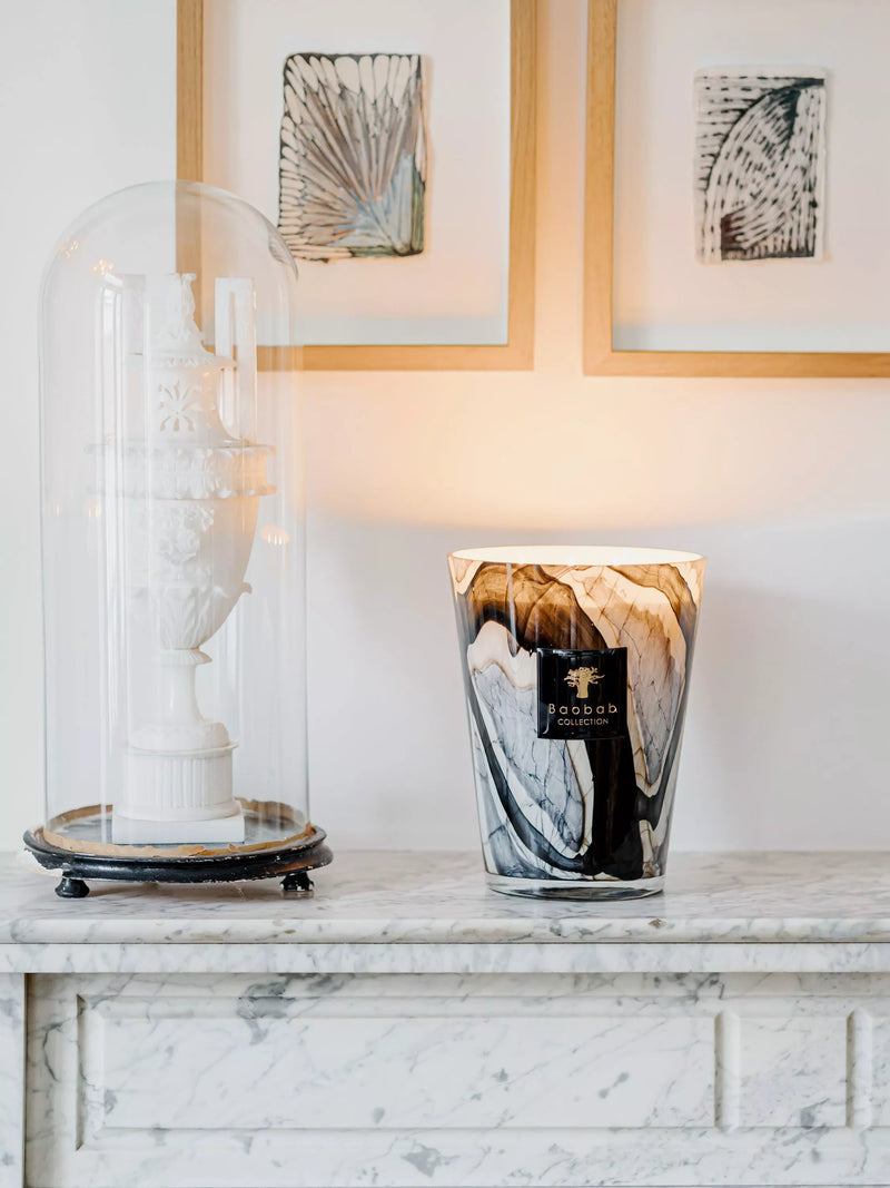 Baobab Collection scented candle Marble H24 cm - British product