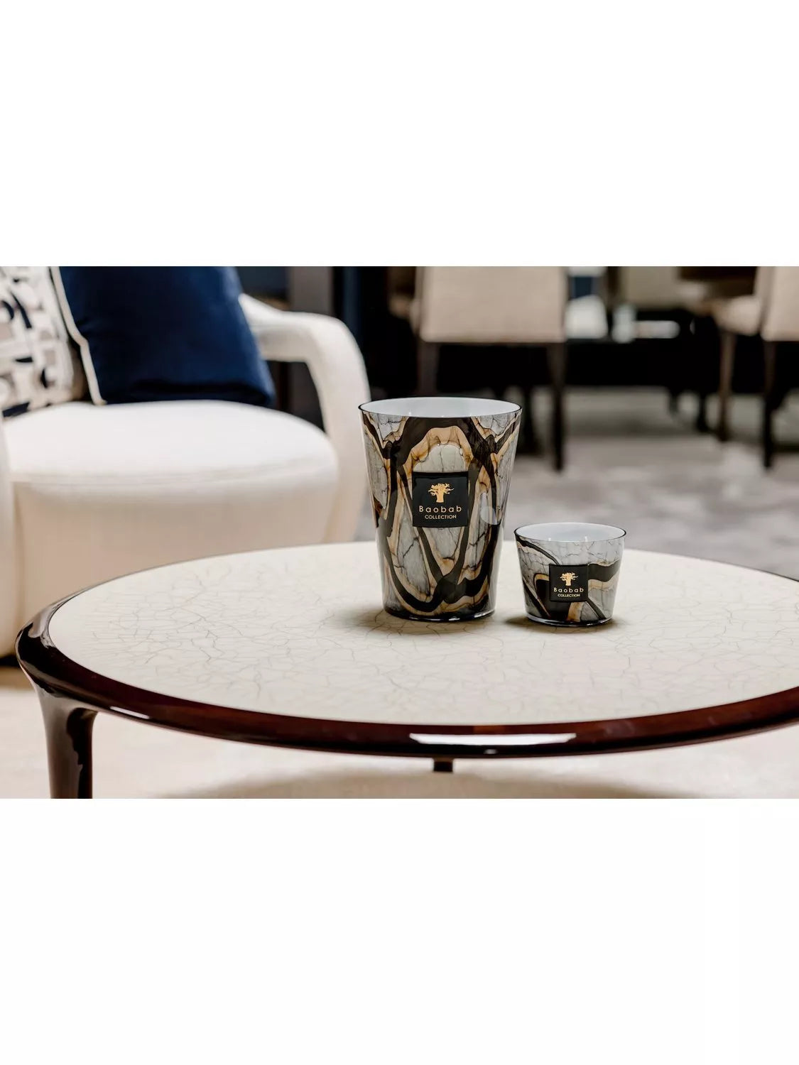 Baobab Collection scented candle Marble H24 cm - British product