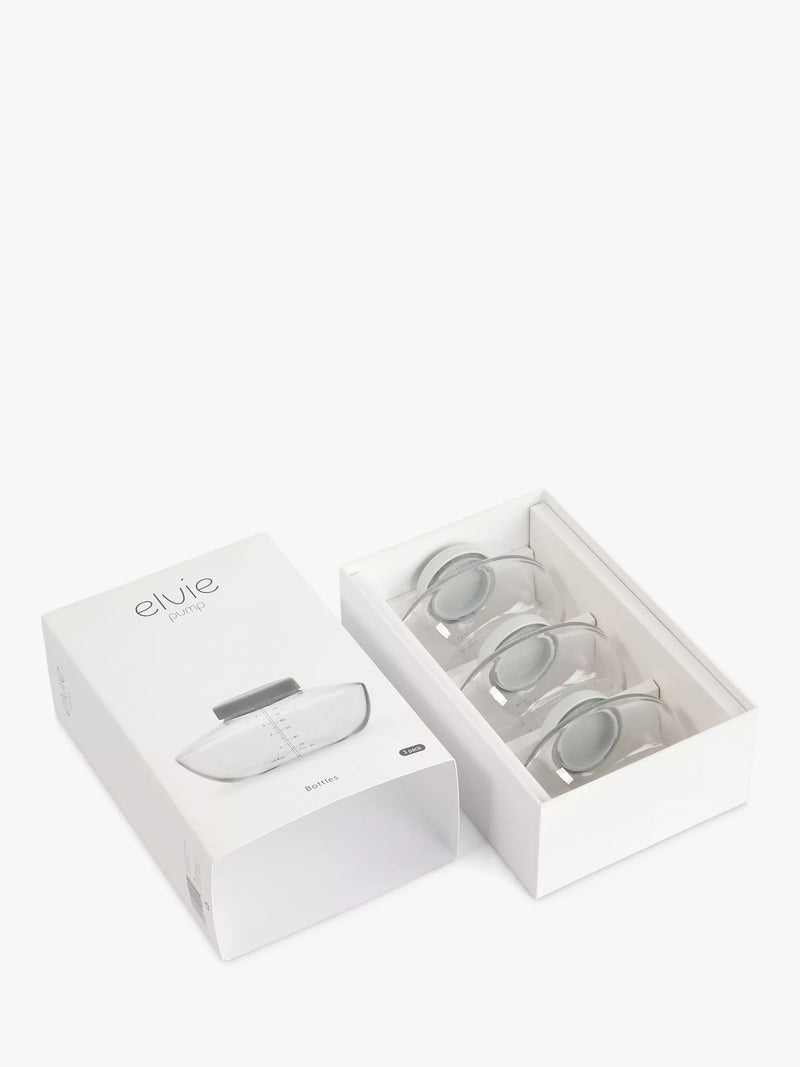 Elvie breastmilk storage bottle pack of 3 150ml - British product