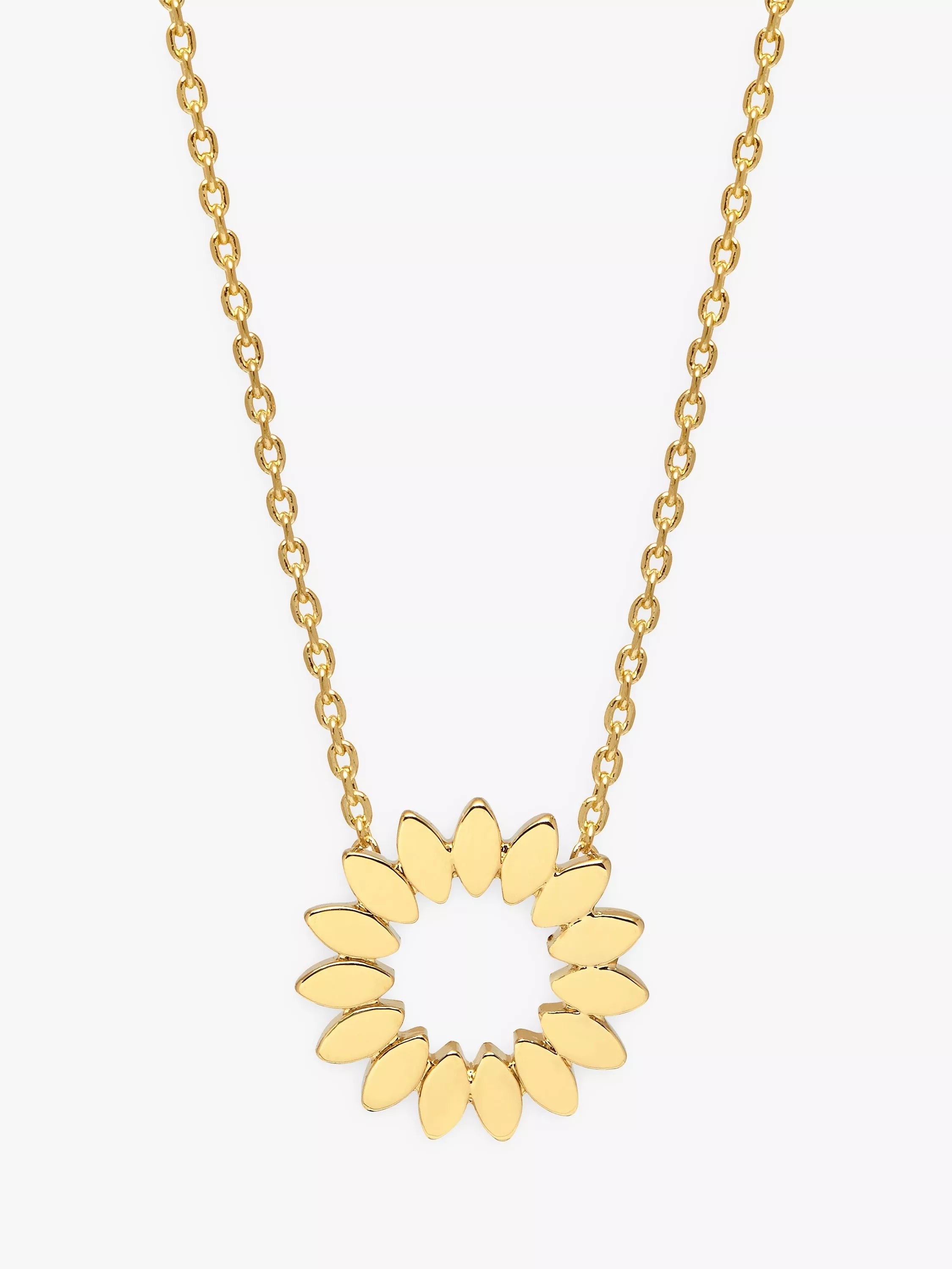 Estella Bartlett floral pendant necklace gold 46cm (British brand)
