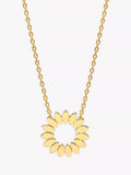 Estella Bartlett floral pendant necklace gold 46cm (British brand)