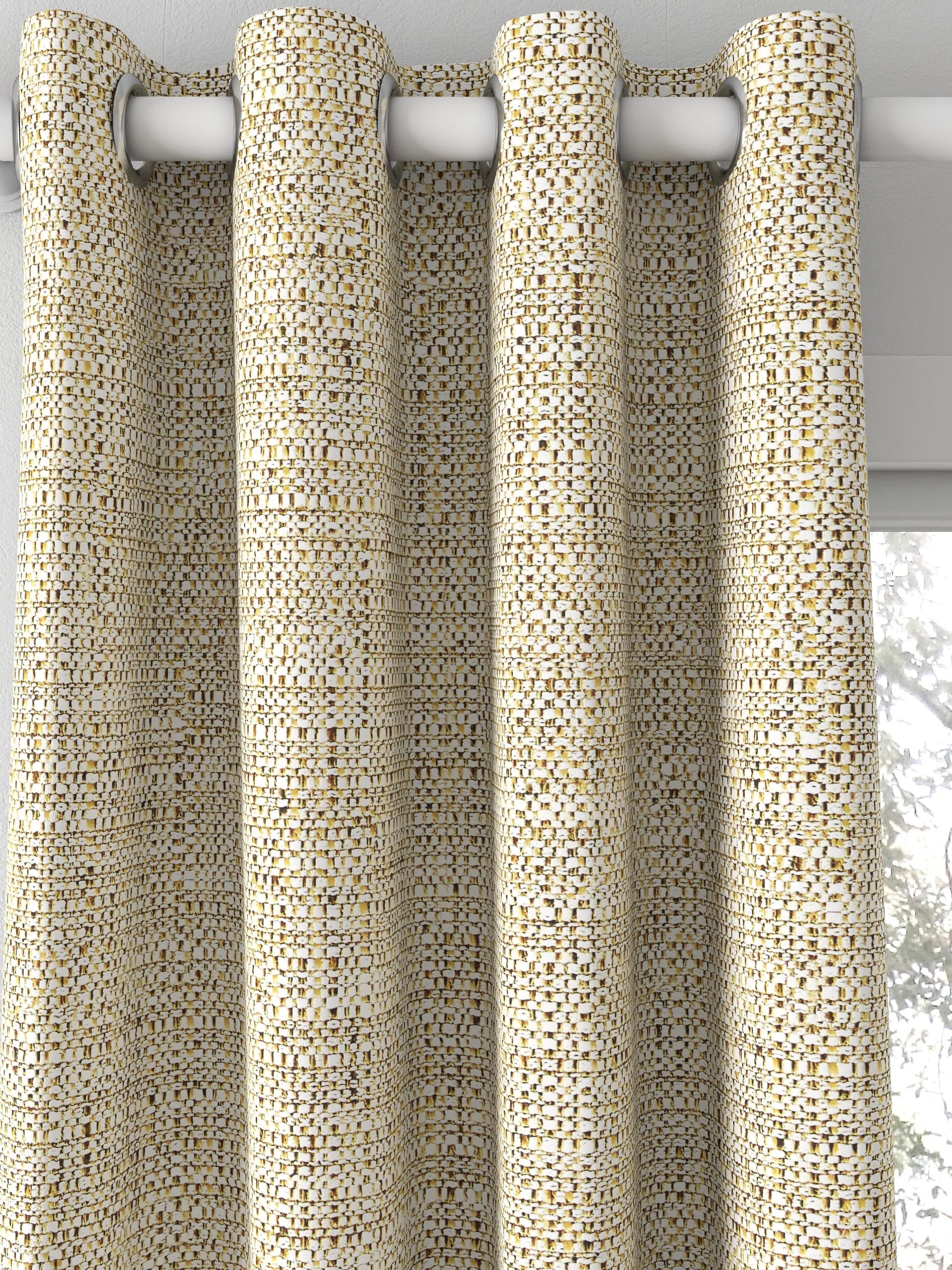 John Lewis Tonal Weave natural made to measure curtain (British brand)