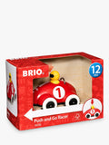 BRIO Push & Go Racer wooden toy 20cm, imported from the UK