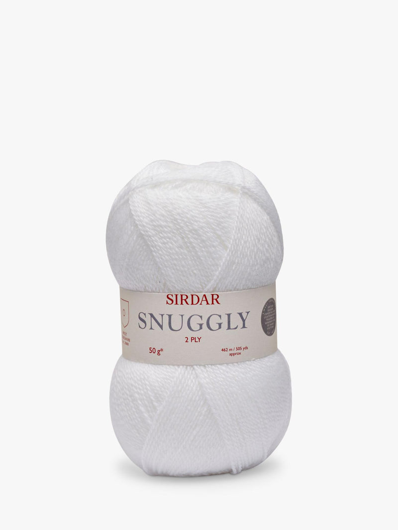 Sirdar Snuggly 2 Ply Yarn White 50g - British product