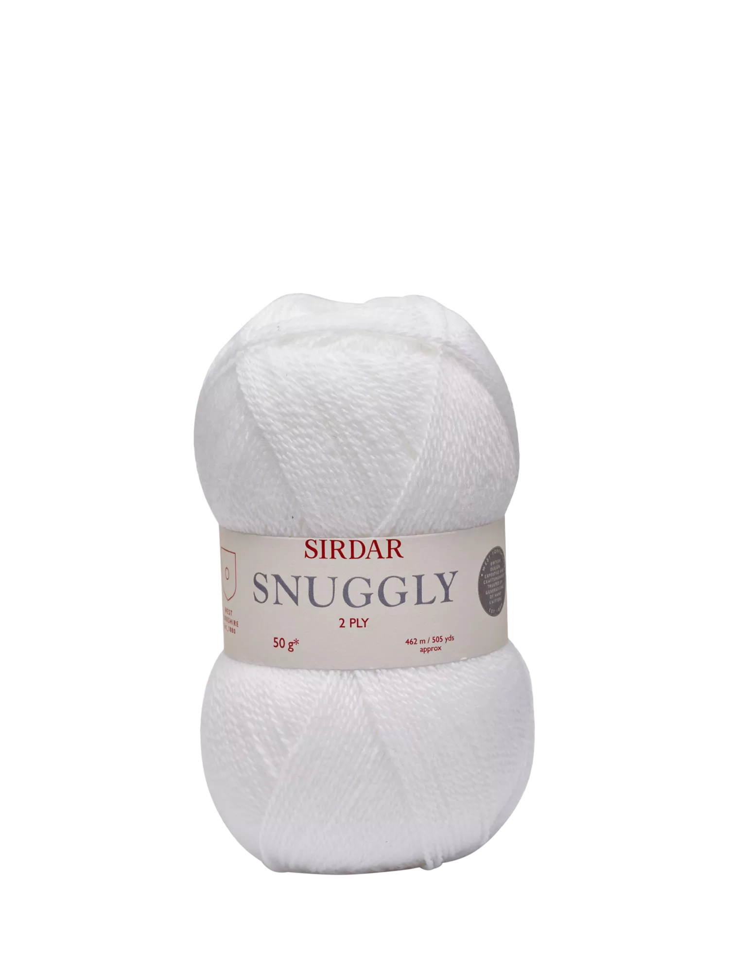 Sirdar Snuggly 2 Ply Yarn 50g White