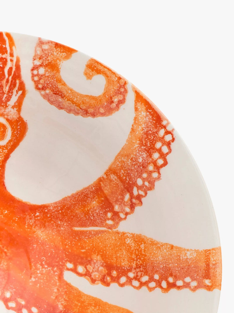BlissHome octopus design orange salad bowl 30cm - British product
