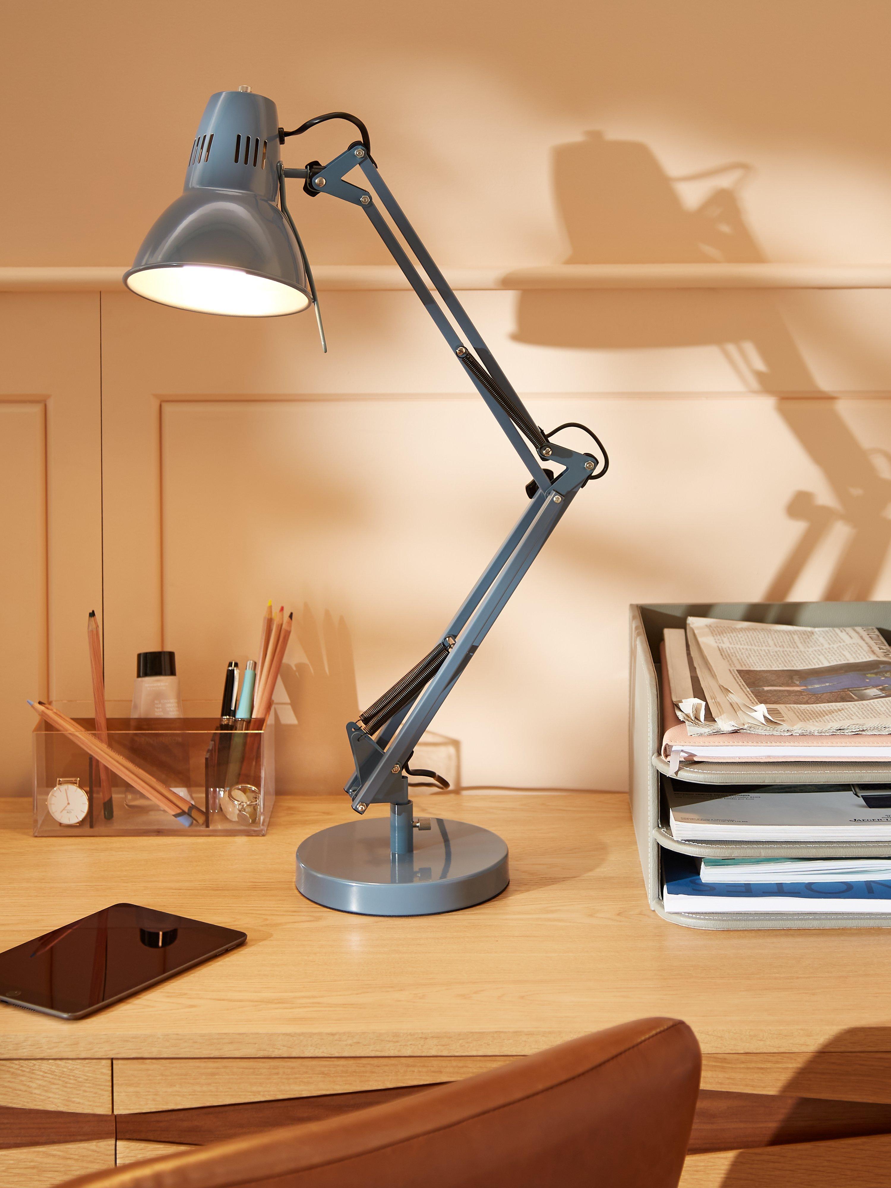 John Lewis Elliott desk lamp adjustable task lamp, UK version