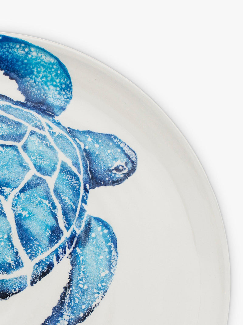 BlissHome Turtle Blue Platter 36.5cm - British product