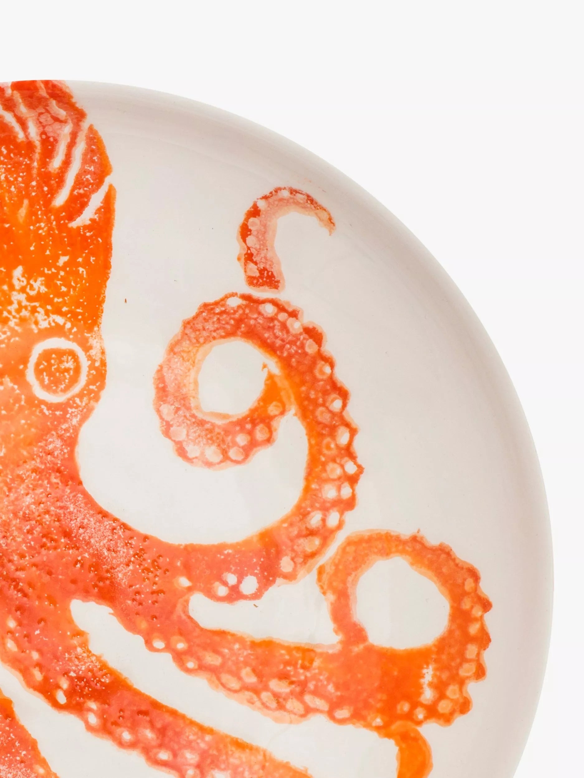 BlissHome orange octopus pasta bowl 24.5cm - British product