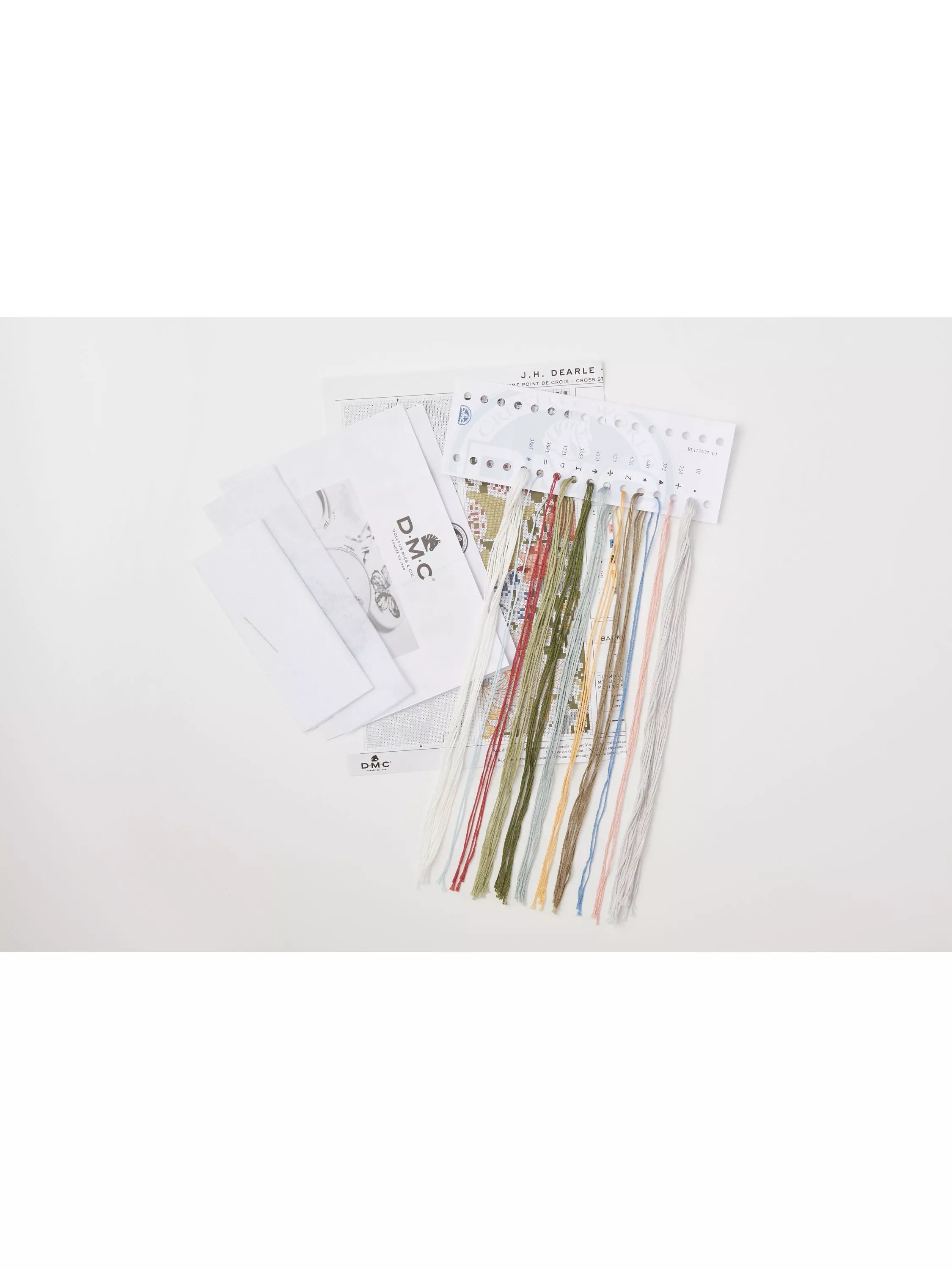 DMC Golden Lily bookmark cross stitch kit - British product