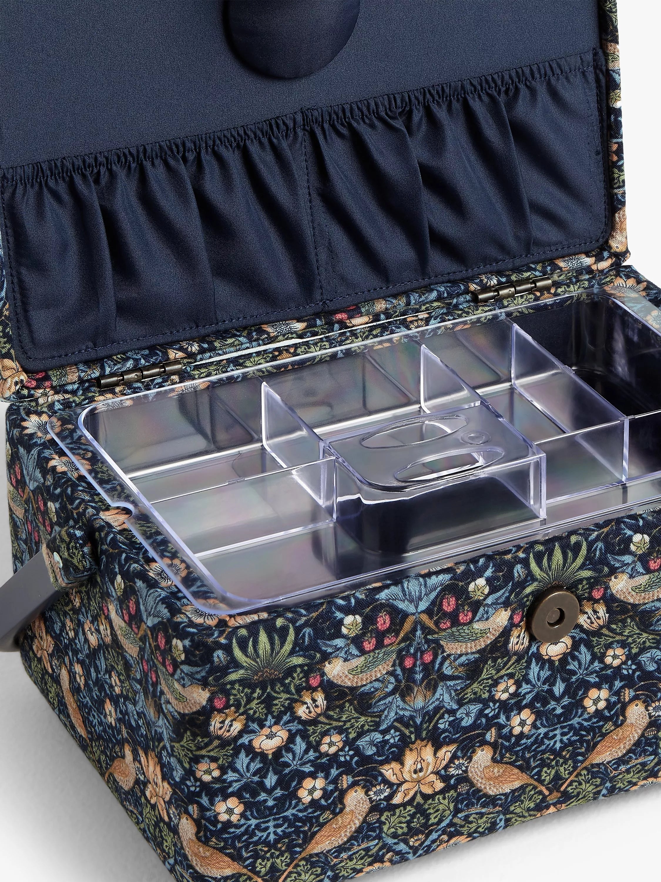 John Lewis Strawberry Thief medium sewing basket, UK version