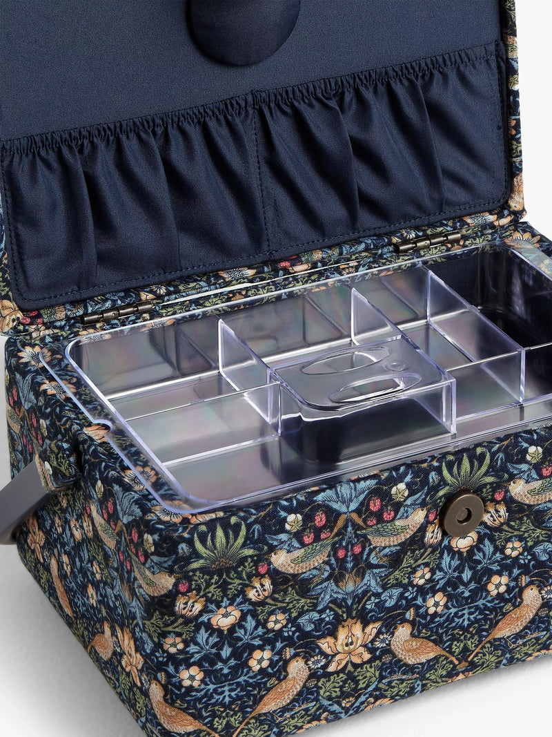 John Lewis Strawberry Thief medium sewing basket, UK version
