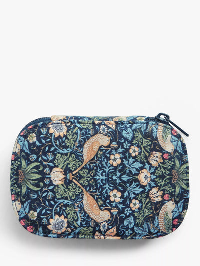 John Lewis John Lewis William Morris Strawberry Thief Print Zipped Sewing Kit, Navy- Buy online at McGrocer