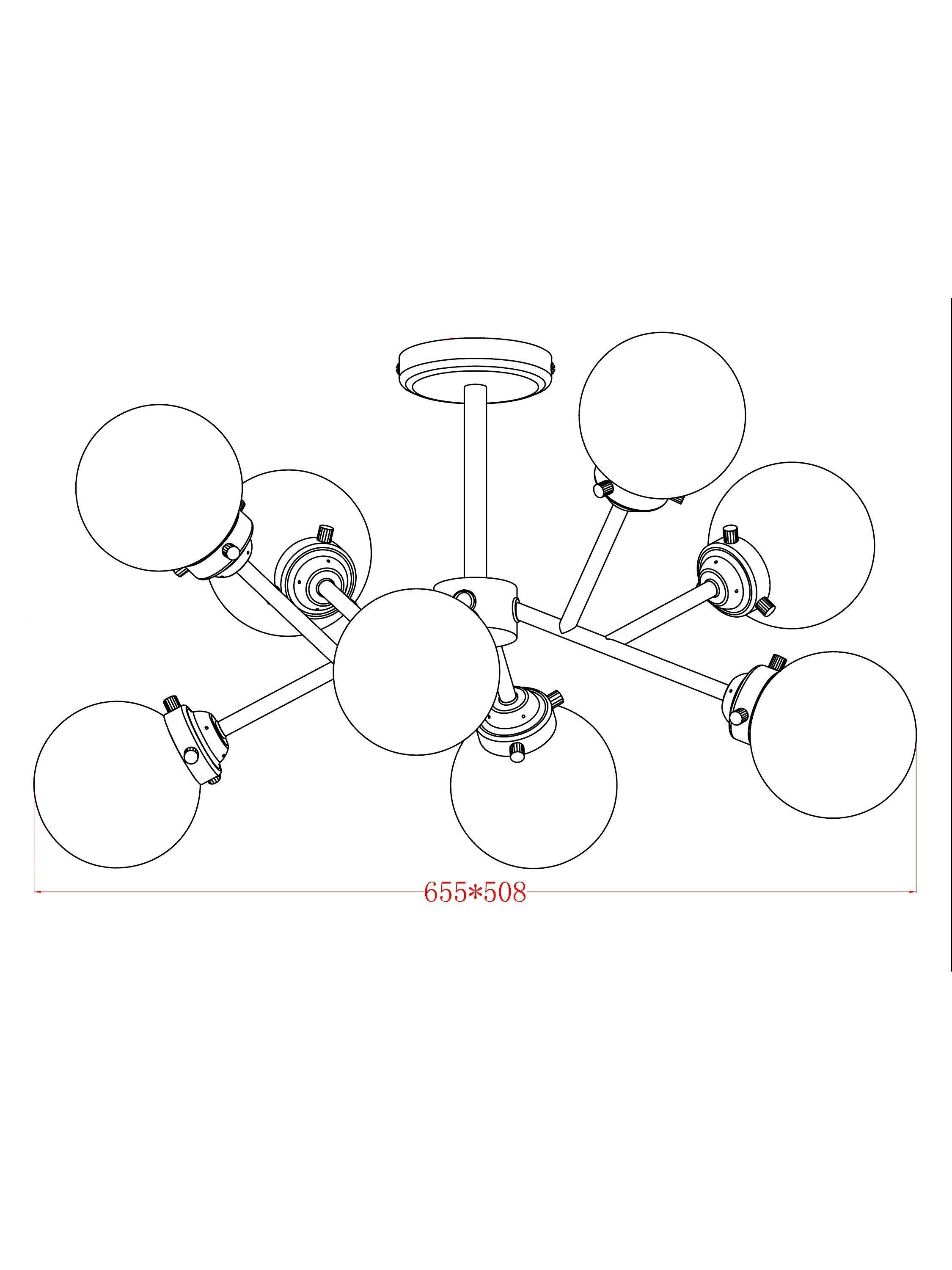 John Lewis Orb multi armed ceiling light (British brand)