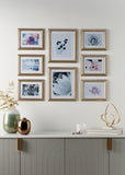 John Lewis gallery set multi-aperture photo frames champagne 8 photo, UK version