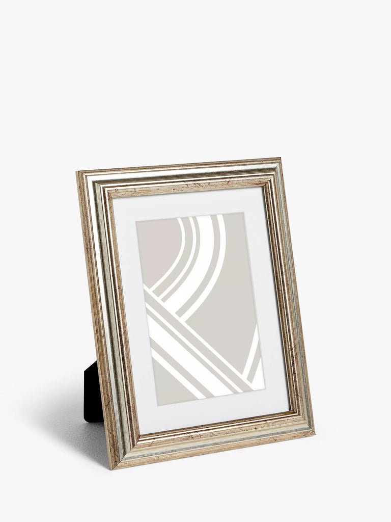 John Lewis Ribbed Photo Frame & Mount, Champagne