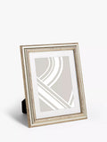 John Lewis ribbed photo frame champagne finish - British product
