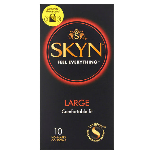 Skyn Large Comfortable Fit Non-Latex Condoms x10