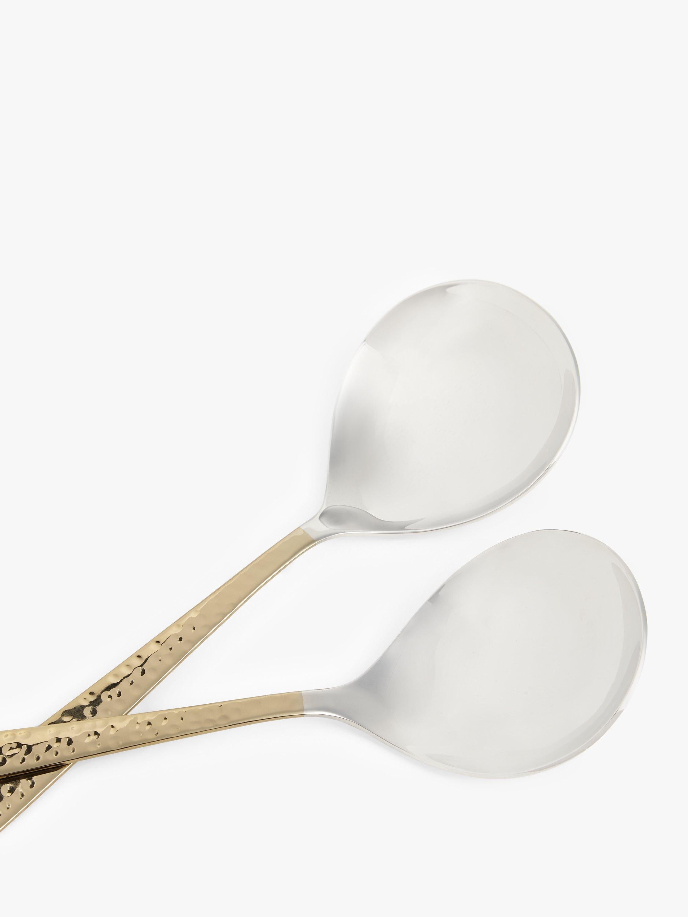 John Lewis Kainoosh serving spoons gold finish, imported from the UK