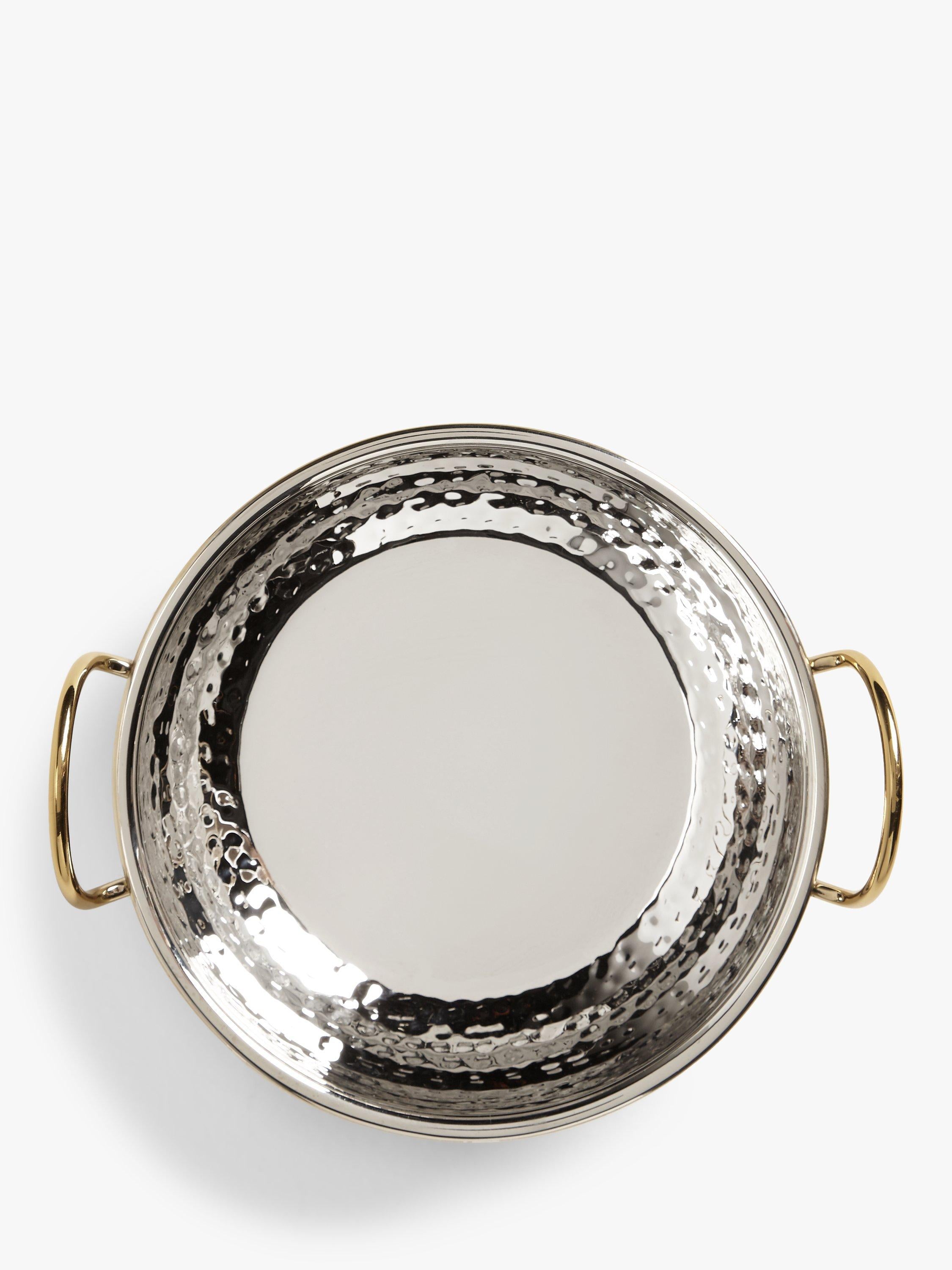 John Lewis balti serving dish in hammered steel with gold finish, 20cm, UK version