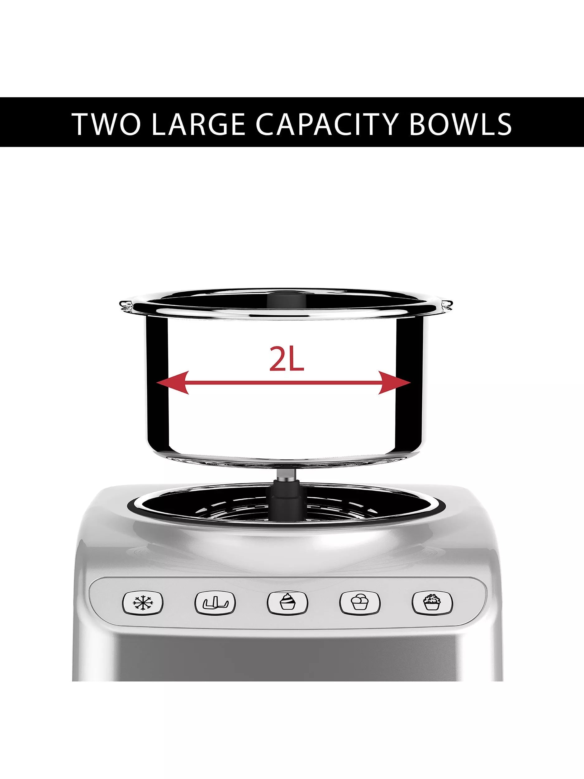 Magimix Gelato Expert ice cream maker 2L silver (British brand)
