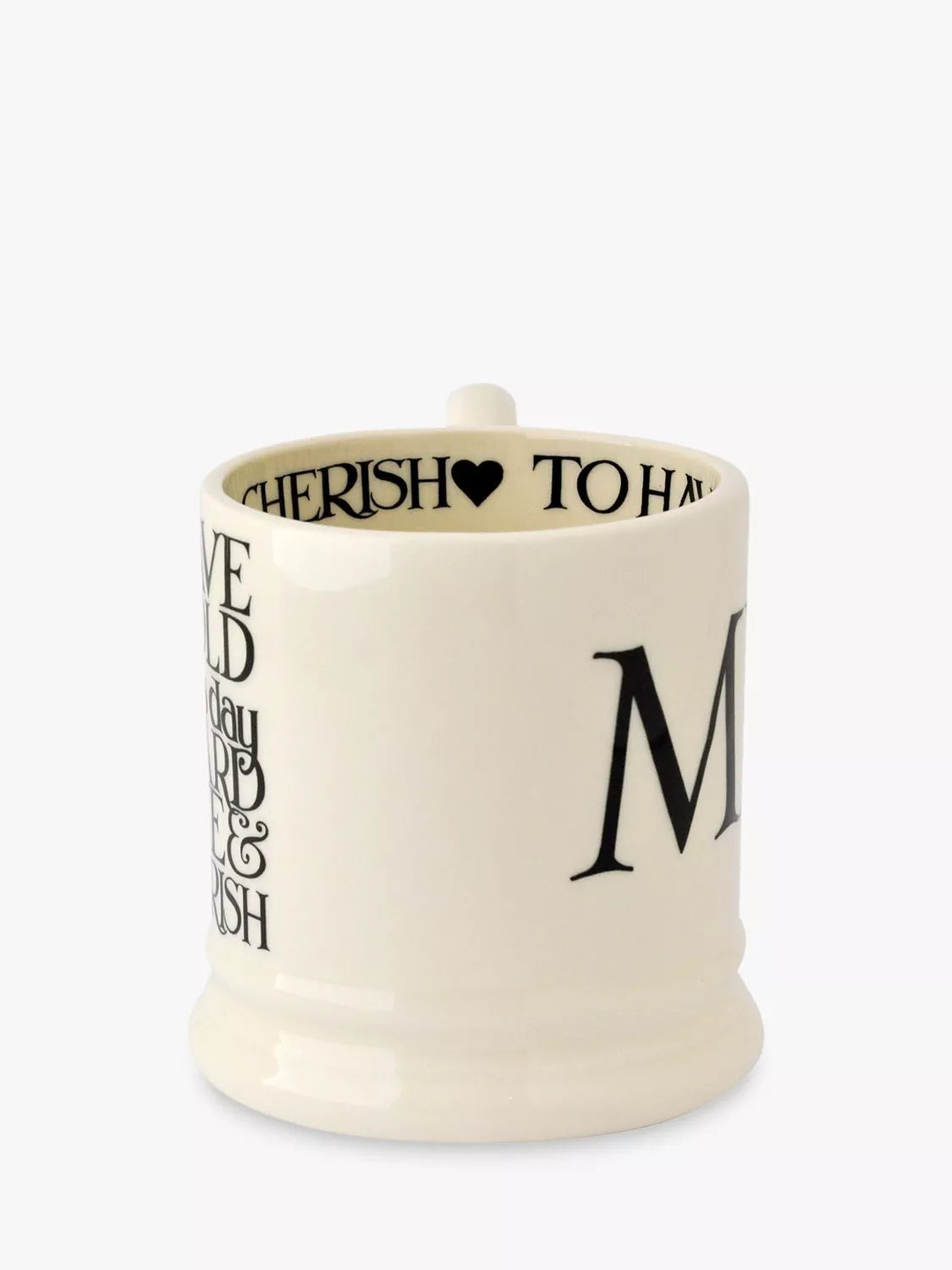 Emma Bridgewater Black Toast Mr and Mrs mugs 300ml - British product