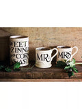 Emma Bridgewater Black Toast Mr and Mrs mugs 300ml - British product
