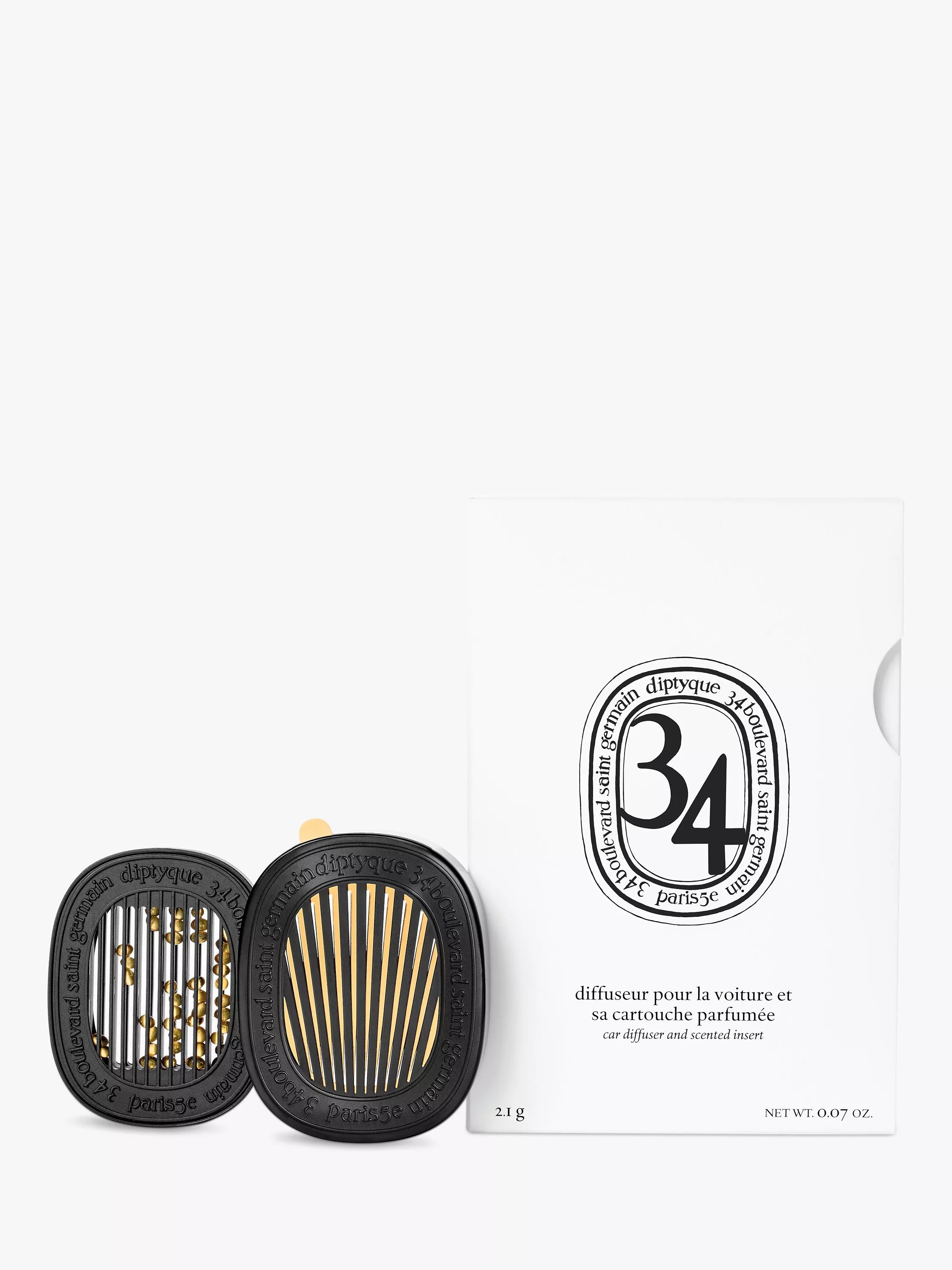 Diptyque car diffuser 34 Boulevard Germain 2.1g - British product