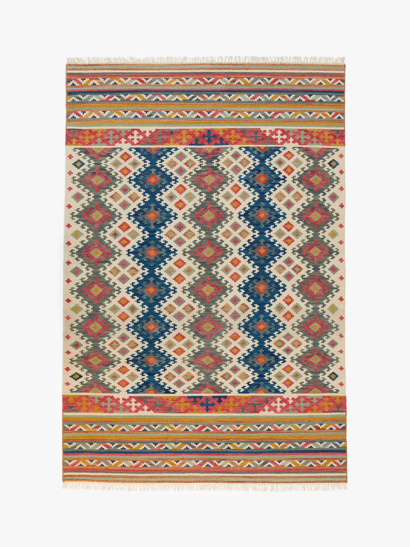 John Lewis Fusion Souk Kelim Flatweave Wool Rich Rug 180 x 120cm