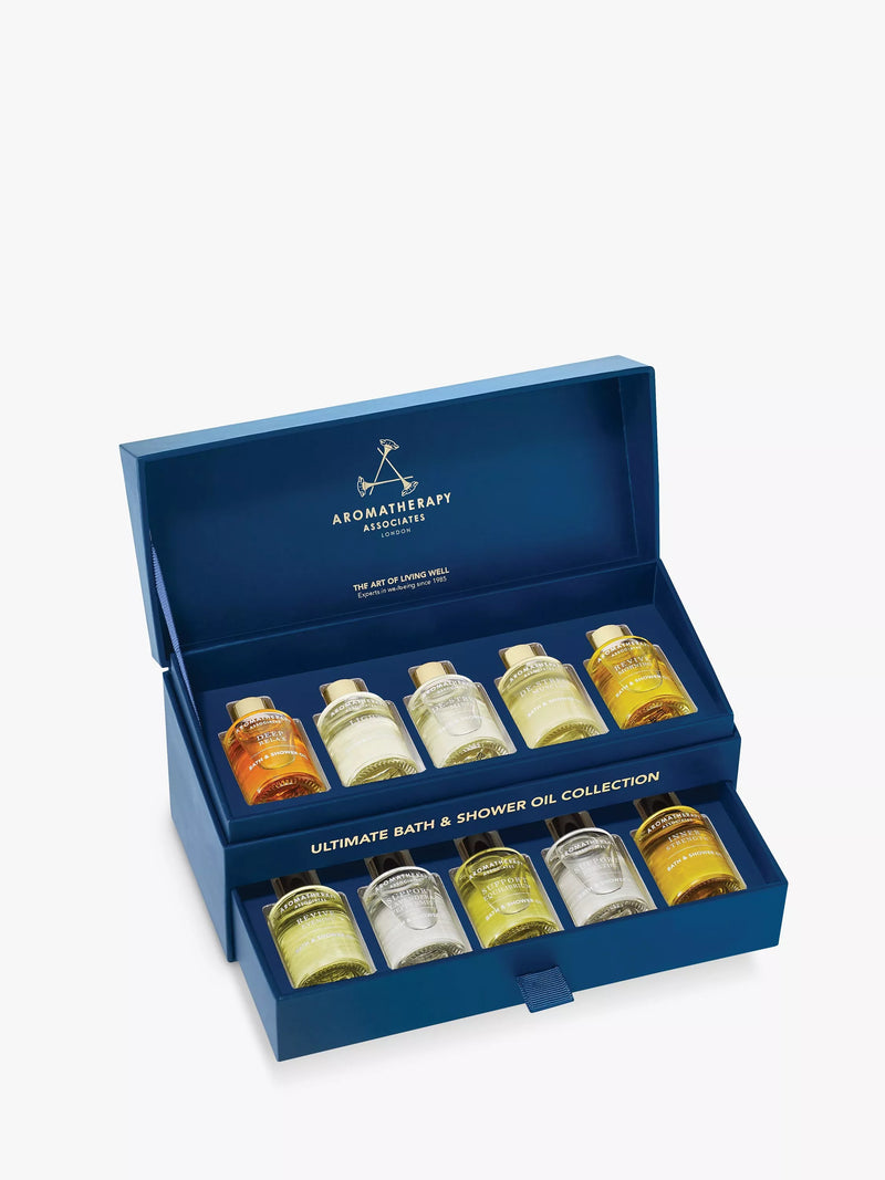 Aromatherapy Associates ultimate bath and shower oil collection with 10 blends, 9ml each - British product