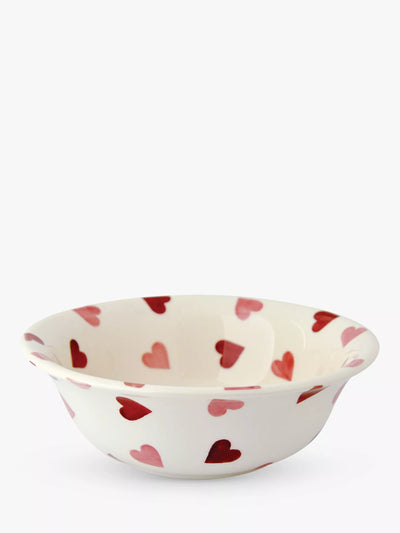 John Lewis Emma Bridgewater Pink Hearts Cereal Bowl 16.9cm- Buy online at McGrocer