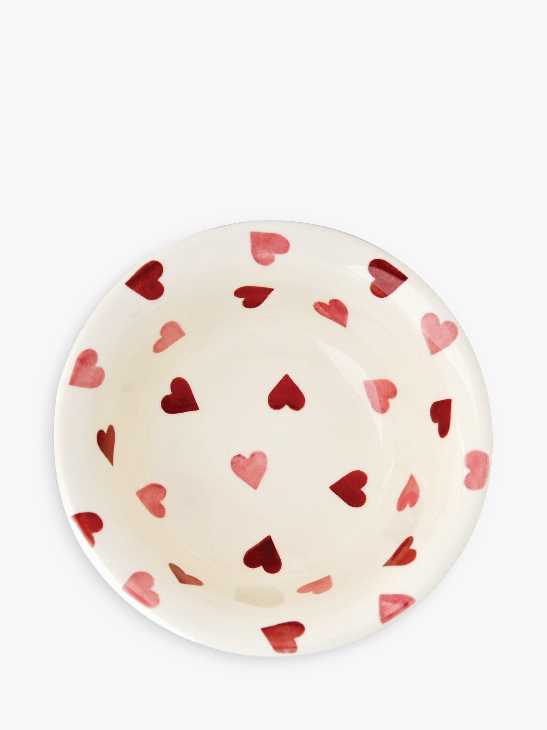 Emma Bridgewater Pink Hearts cereal bowl 16.9cm, UK version