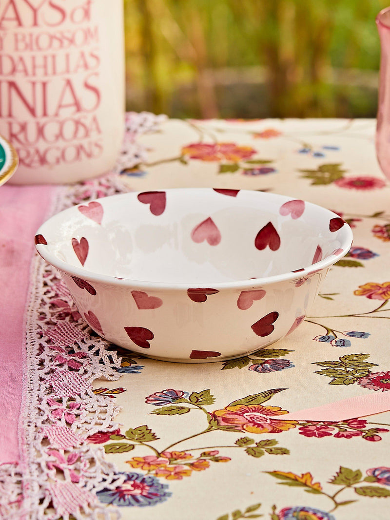 Emma Bridgewater Pink Hearts cereal bowl 16.9cm, UK version