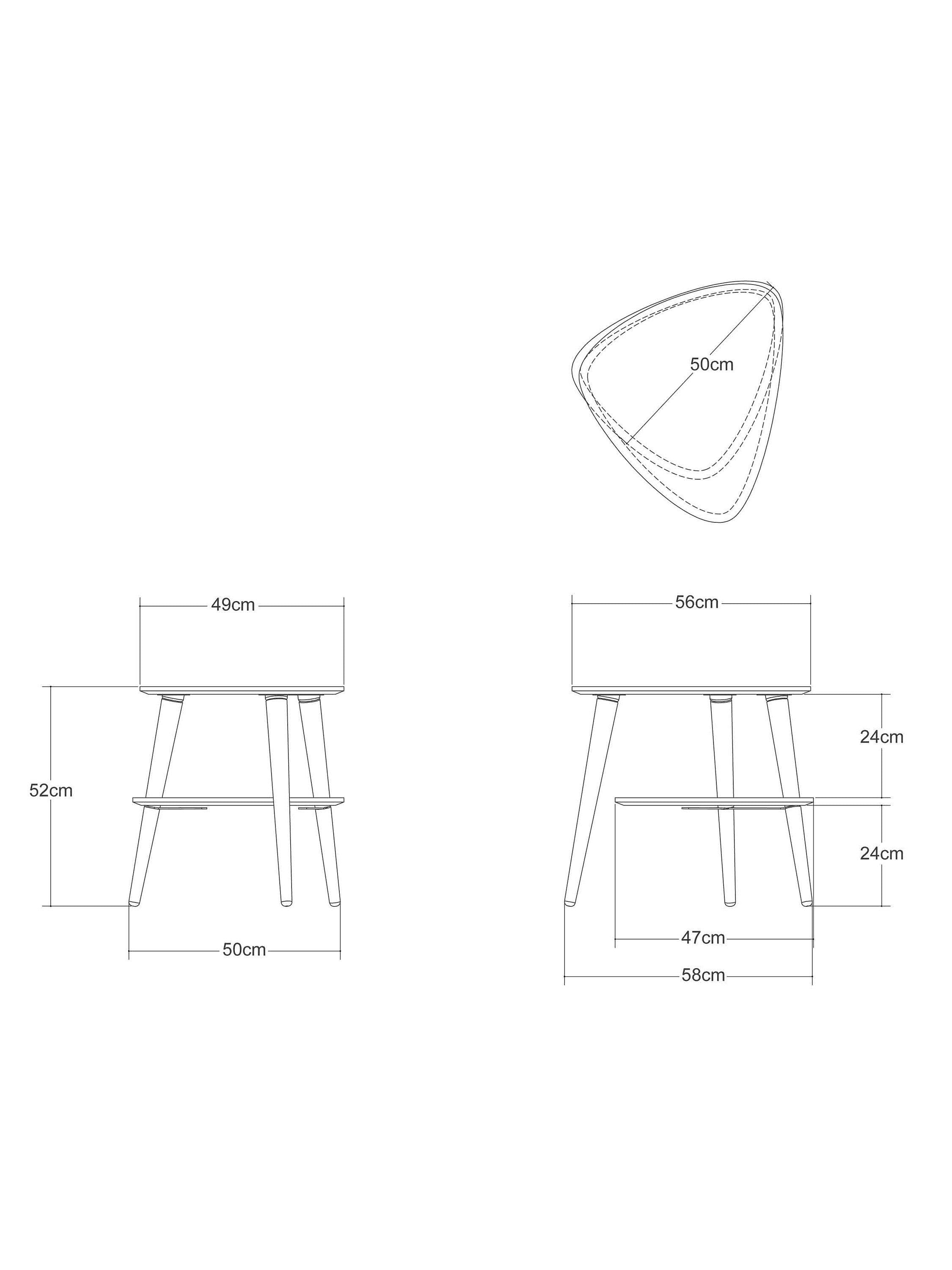 John Lewis Grayson side table with veneer finish (British brand)