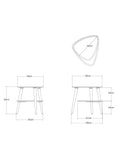John Lewis Grayson side table with veneer finish (British brand)