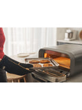 Ooni heat-resistant leather pizza oven and BBQ gloves, black, imported from the UK